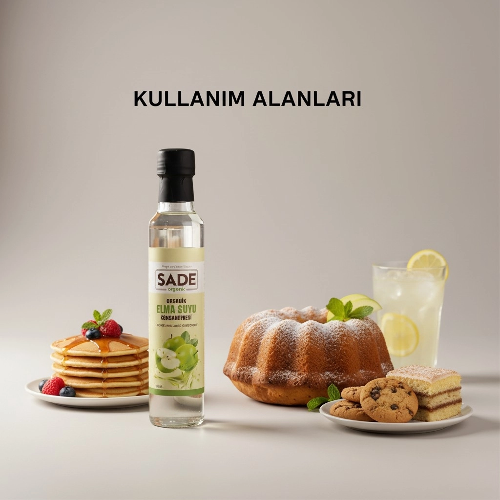 Sade Organik Elma Suyu Konsantresi 340 gr