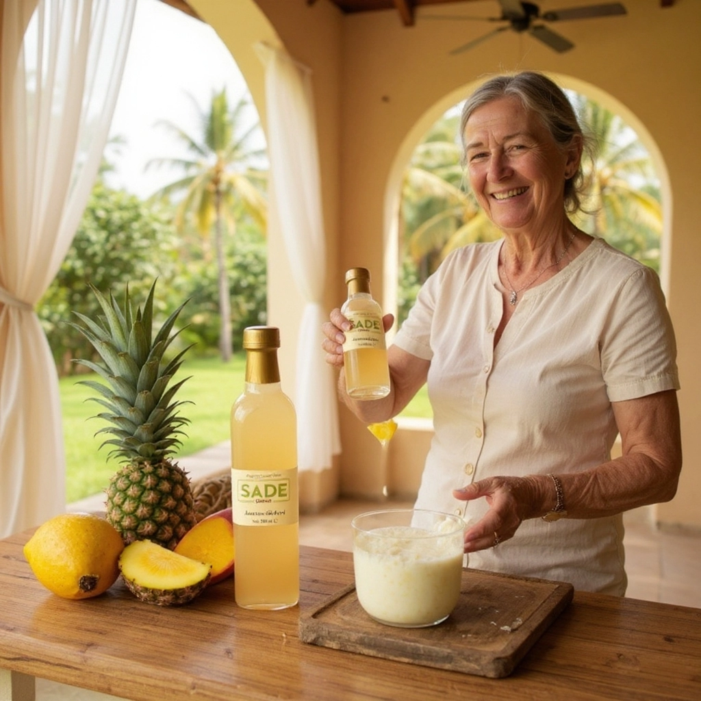 Sade Organik Ananas Sirkesi 500 ml
