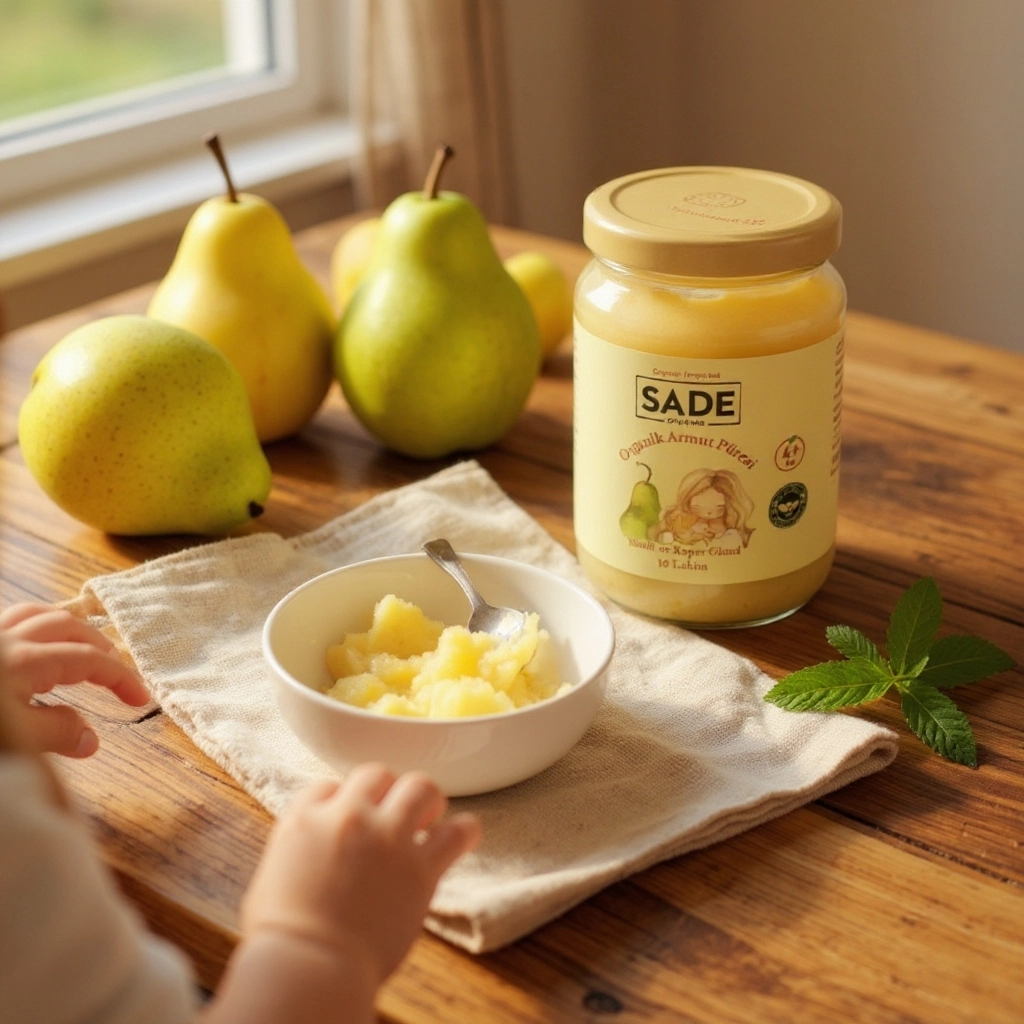 Sade Organik Armut Püresi̇ 100 ml