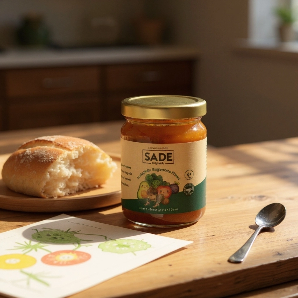 Sade Organik Avokadolu Böğürtlen Püresi̇ 100 ml