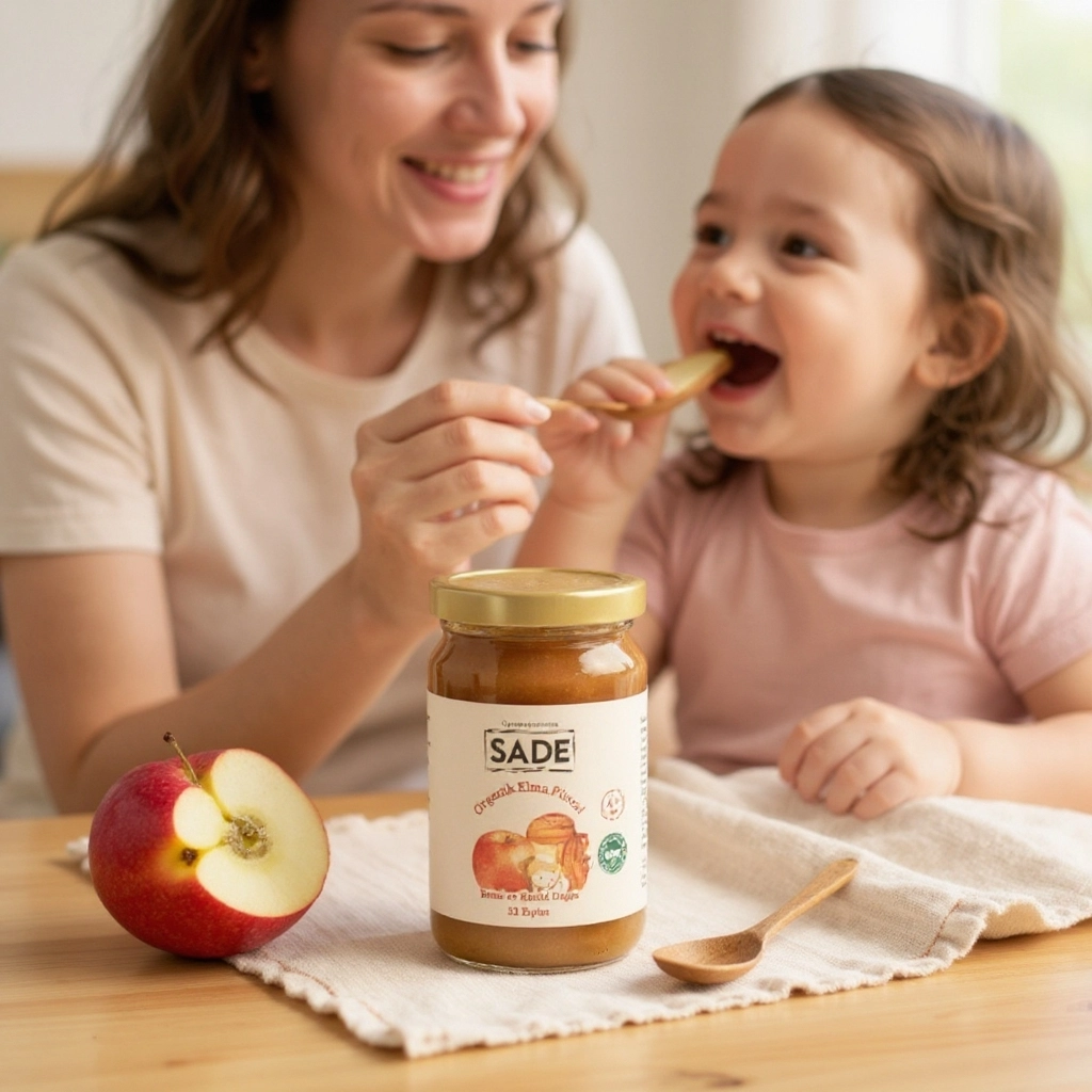 Sade Organik Elma Püresi 100 Ml