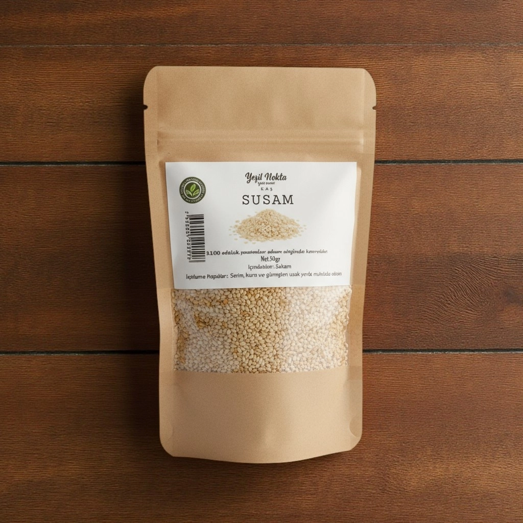 Kaş Atalık Tohum Odun Ateşinde Kavrulmuş Susam 50 gr
