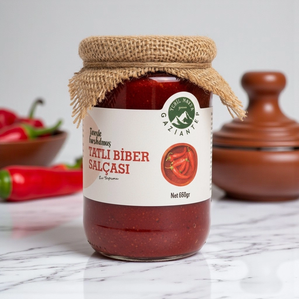 Gaziantep Tatlı Biber Salçası 660 gr