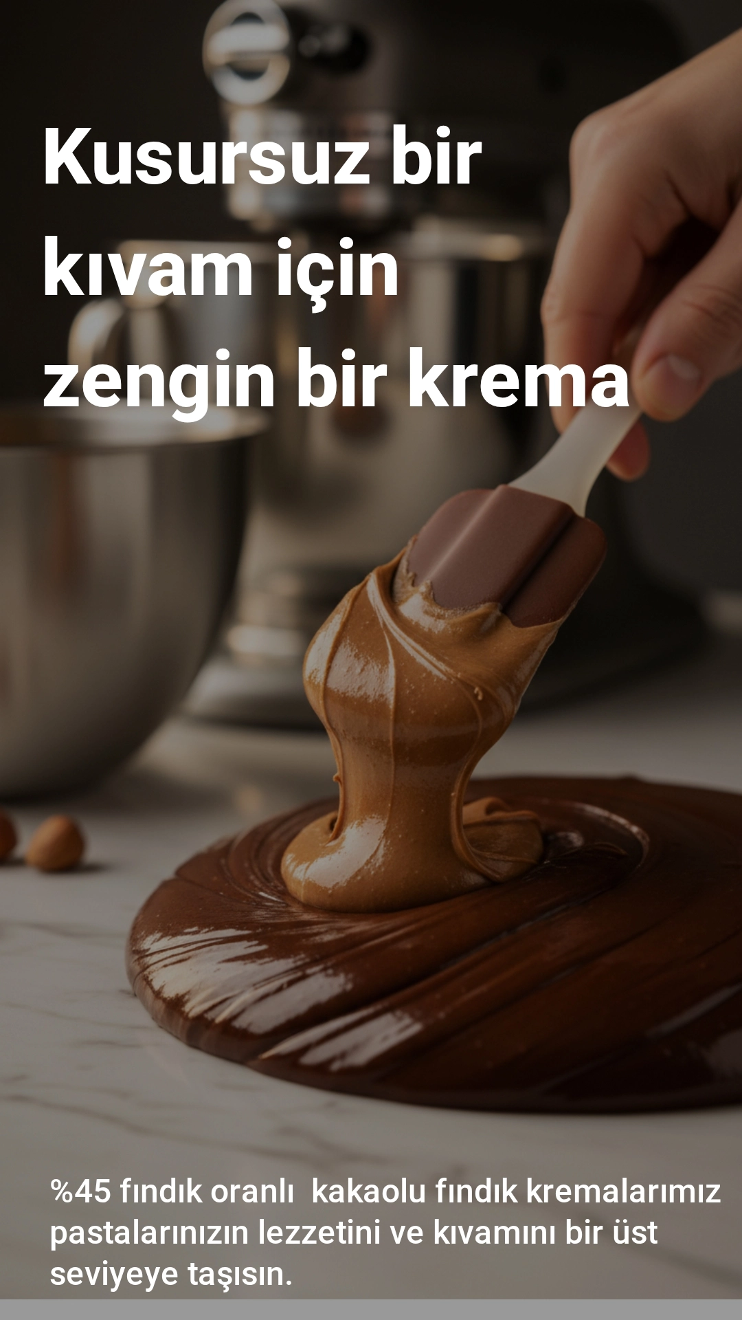 %45 Fındıklı Katkısız Kakaolu Fındık Kreması