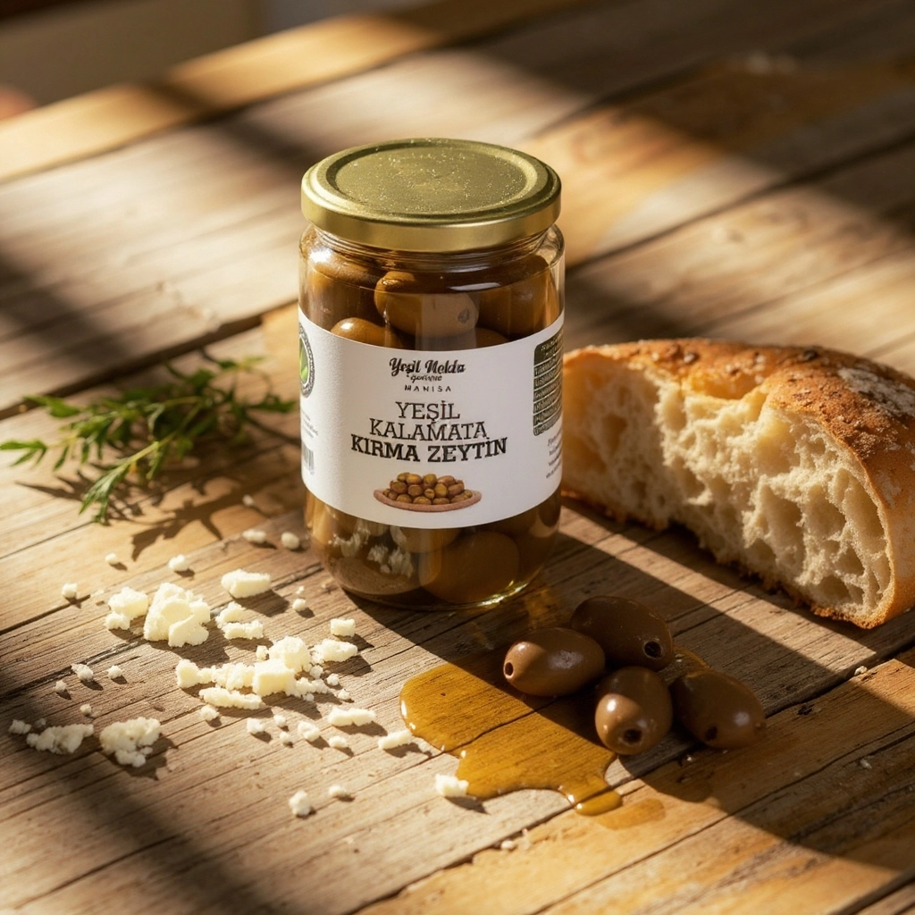 Manisa Taş Kırma Kalamata Cinsi Zeytin 660 gr