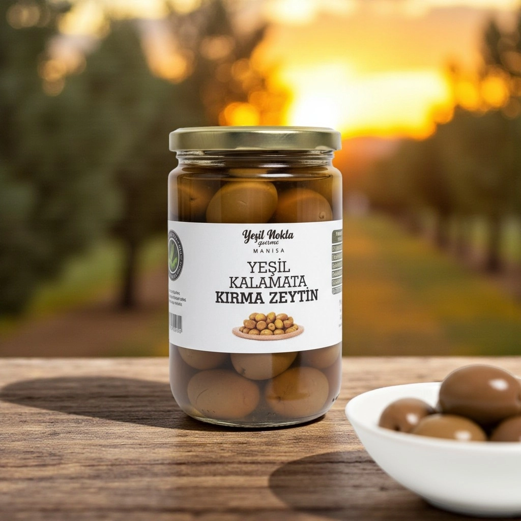 Manisa Taş Kırma Kalamata Cinsi Zeytin 660 gr