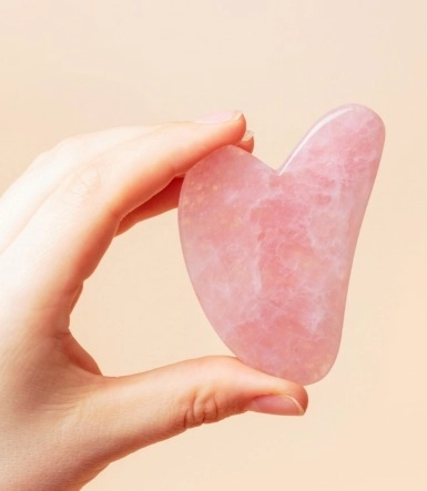 Pembe Kuvars Gua Sha Masaj Taşı 