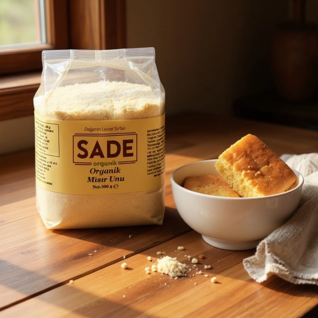 Sade Organik Mısır Unu 500 gr