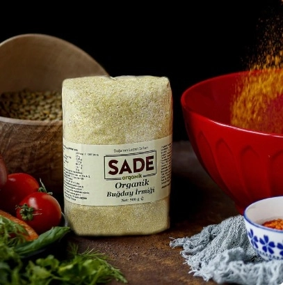 Sade Organik Buğday İrmiği 500 gr