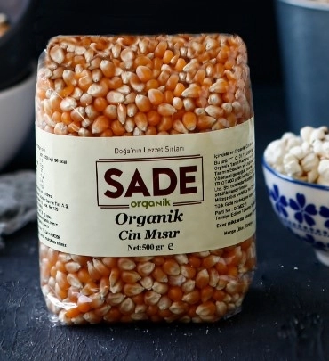 Sade Organik Cin Mısır 500 gr