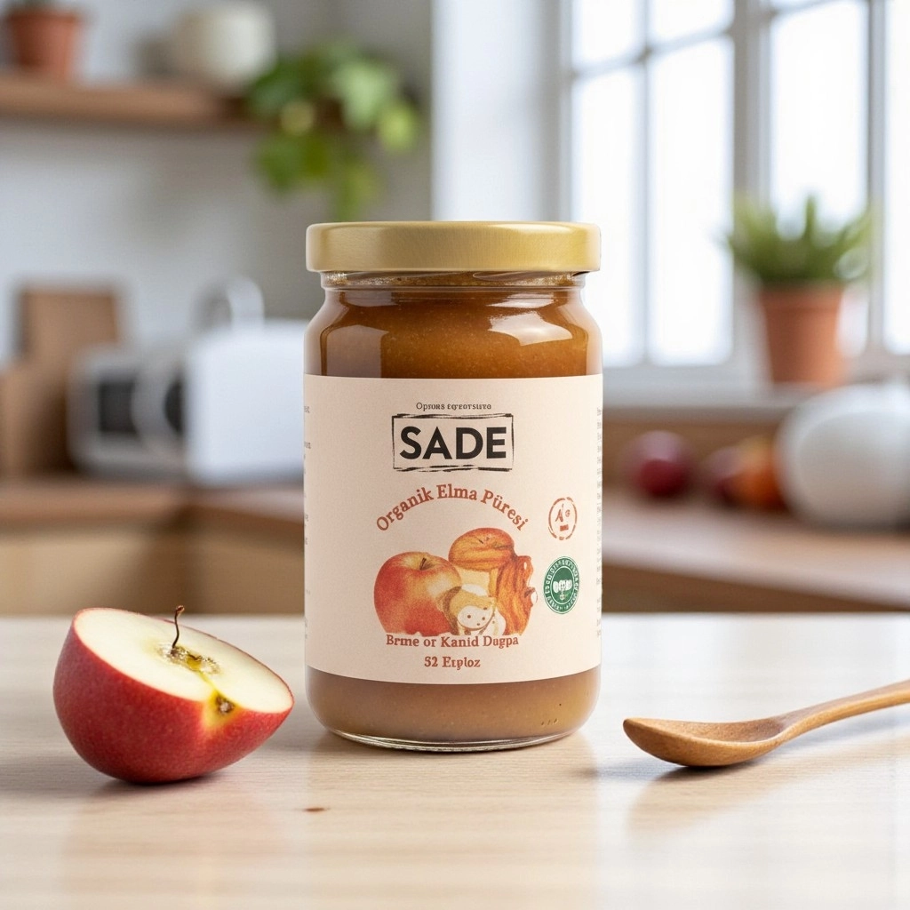 Sade Organik Elma Püresi 100 Ml