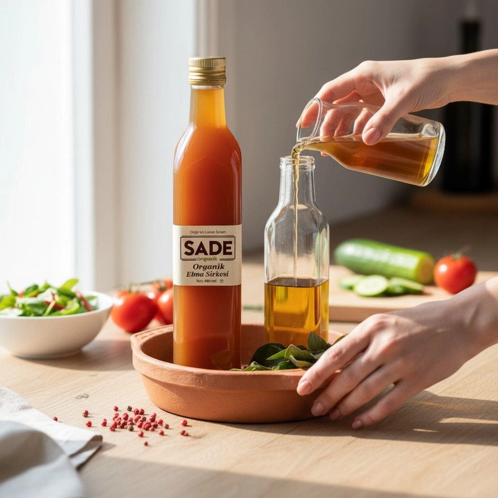 Sade Organi̇k Elma Sirkesi 500 ml