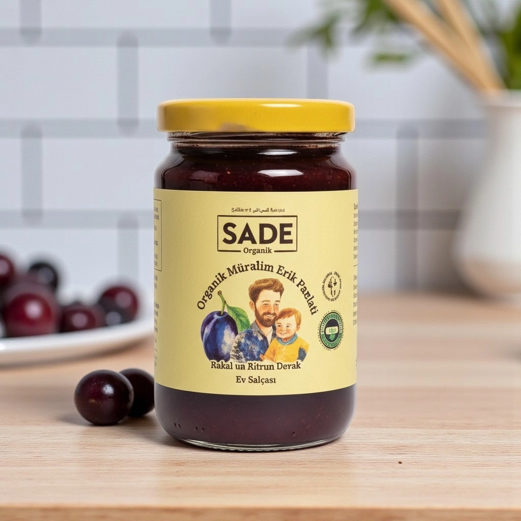 Sade Organi̇k Mürdüm Eri̇k Püresi̇ 100 ml