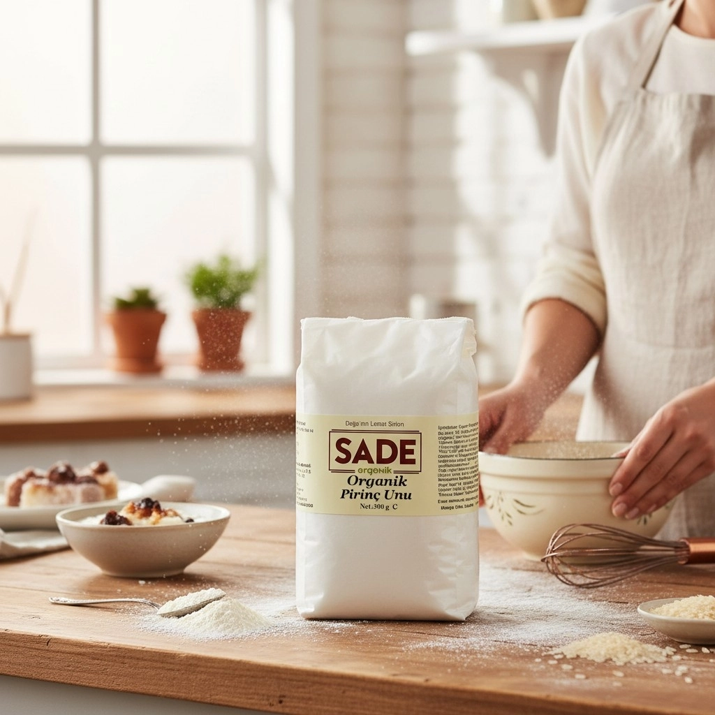 Sade Organik Pirinç Unu 500 gr