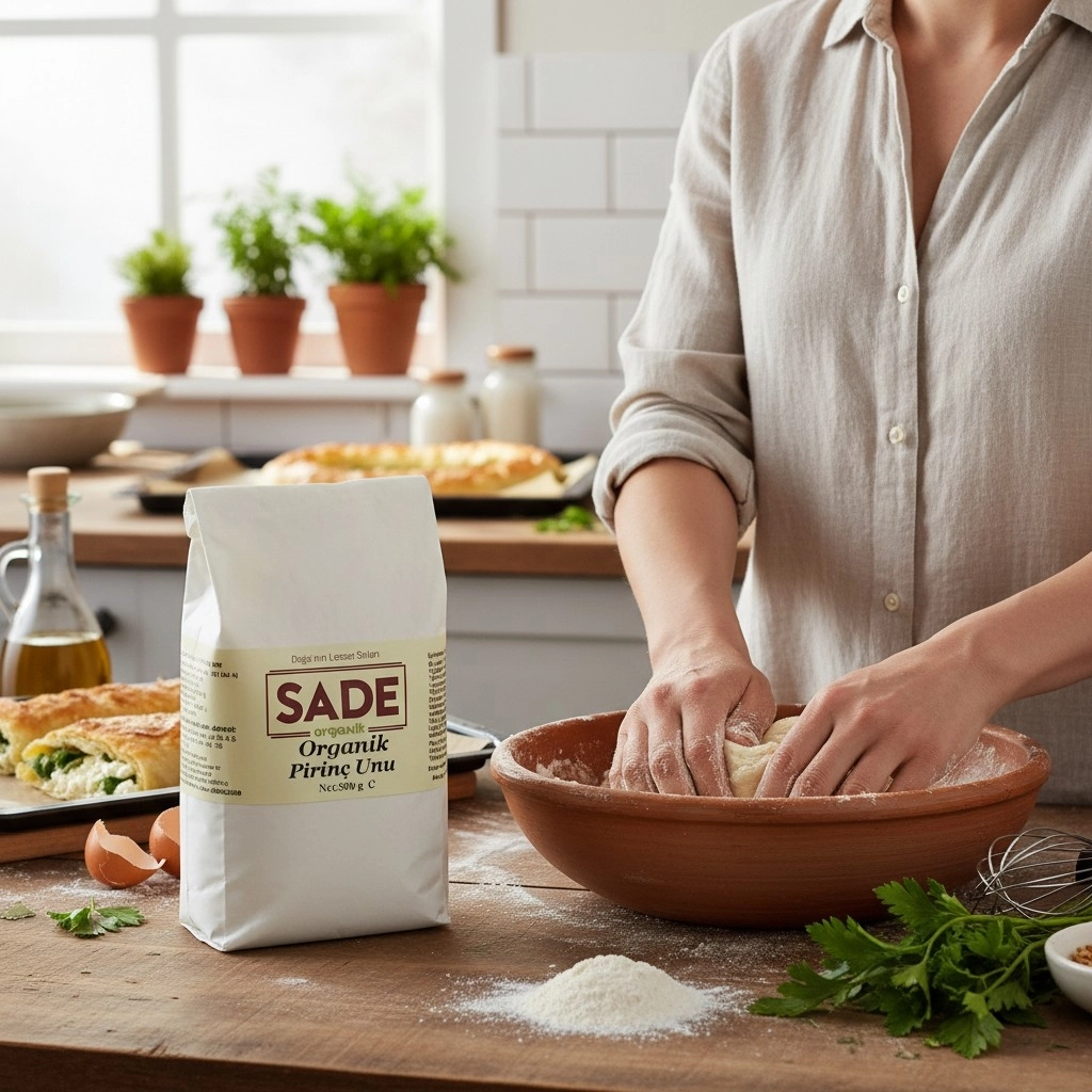 Sade Organik Pirinç Unu 500 gr
