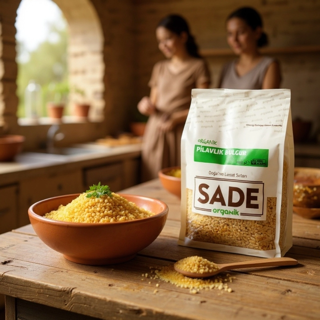 Sade Organi̇k Pi̇lavlik Bulgur 1000 gr