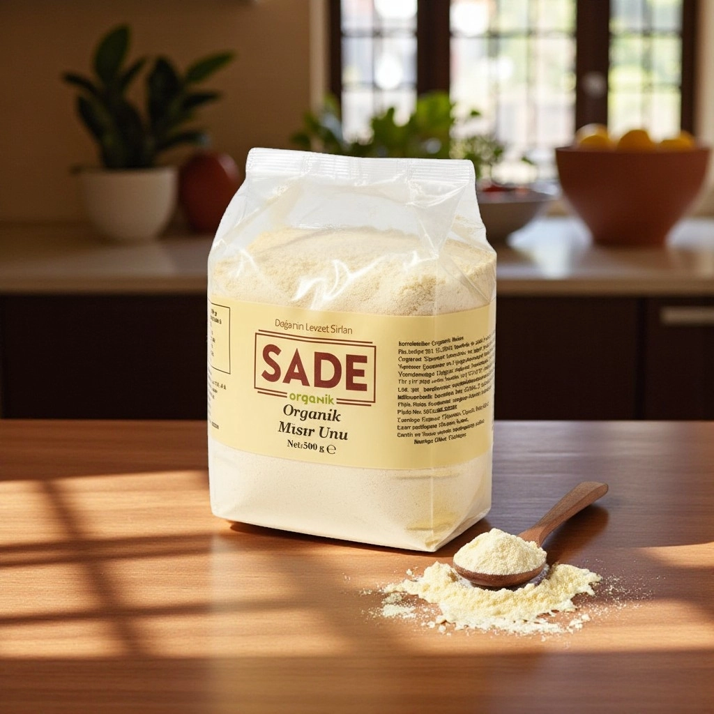 Sade Organik Mısır Unu 500 gr
