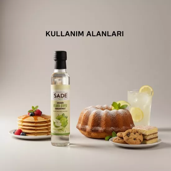 Sade Organik Elma Suyu Konsantresi 340 gr