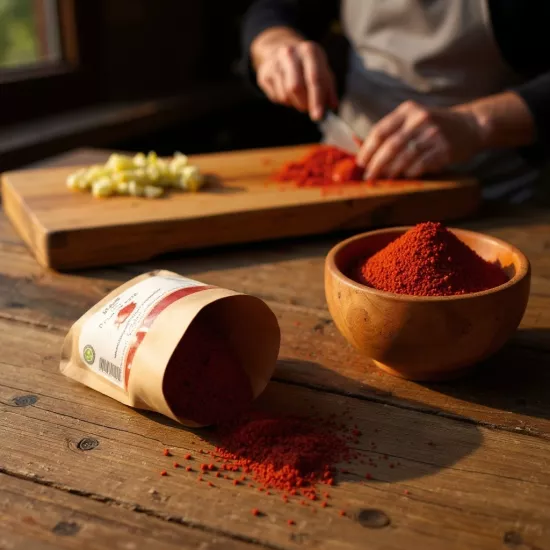 Aydın Kırmızı Toz Biber 50 gr - Doğal, Katkısız ve Yoğun Aromalı | Yeşil Nokta Gurme