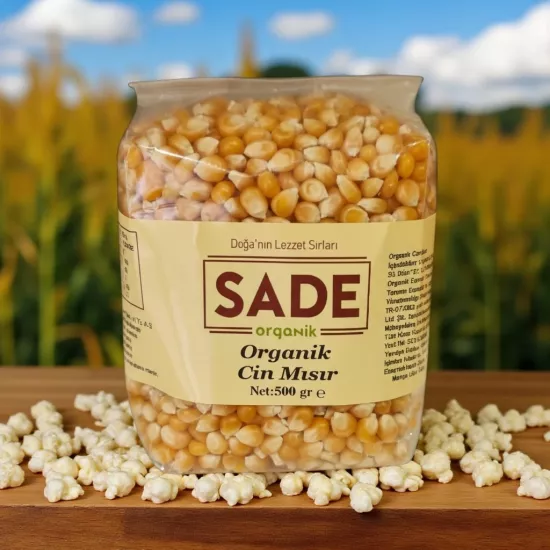 Sade Organik Cin Mısır 500 gr