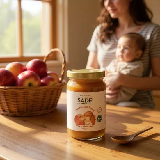 Sade Organik Elma Püresi 100 Ml