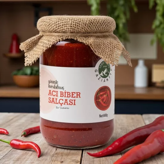 Gaziantep Acı Biber Salçası 660 gr