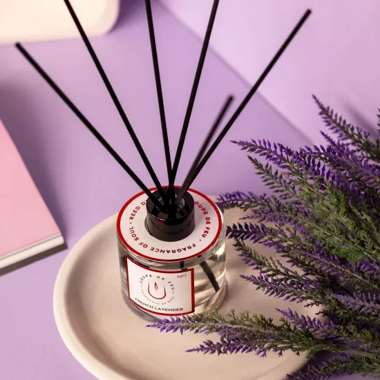 French Lavender Çubuklu Oda Kokusu 120 ml - Çiçeksi, Huzurlu ve Doğal | Coupe de Feu