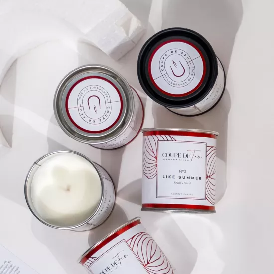 Like Summer Teneke Mum Medium 240 gr - Meyveli ve Tatlı Yaz Kokusu | Coupe de Feu