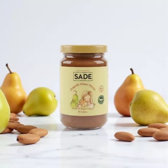 Sade Organik Armut Püresi̇ 100 ml