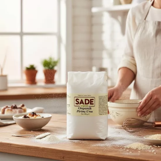 Sade Organik Pirinç Unu 500 gr