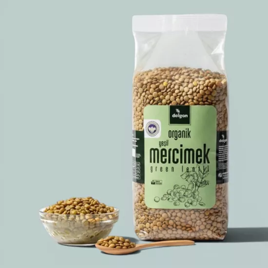 Dolgan Organik Yeşil Mercimek 1000 gr