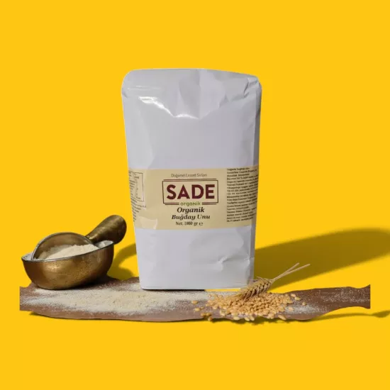 Sade Organik Buğday Unu 1000 gr