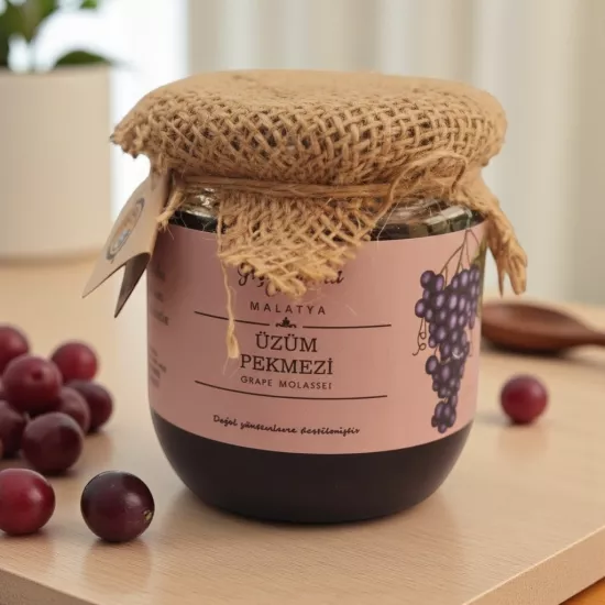 Malatya Şeker İlavesi̇z Doğal Üzüm Pekmezi̇ 425 gr