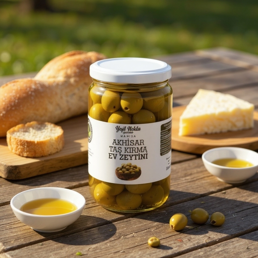 Manisa Turgutlu Taş Kırma Ev Zeytini̇ 660 gr