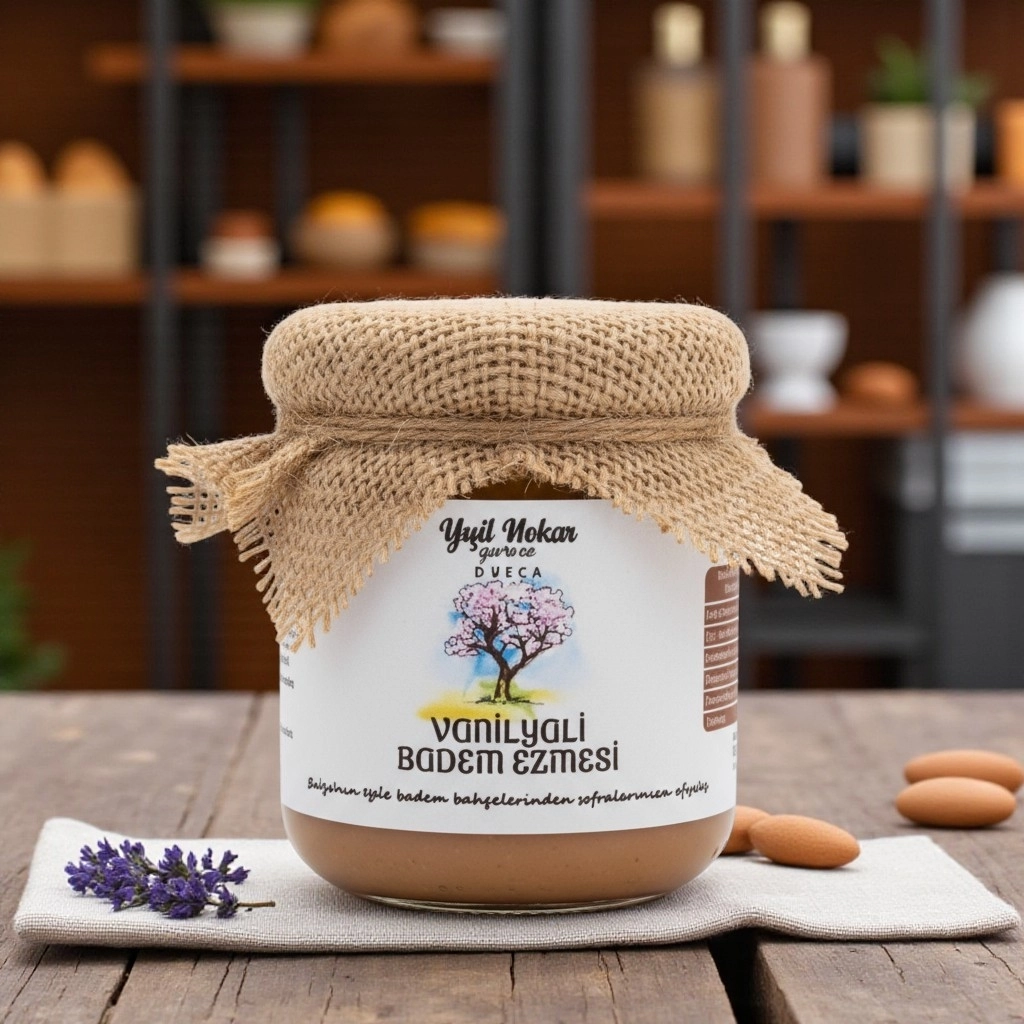 Datça Vanilyalı Badem Ezmesi 210 gr (yeni sezon )