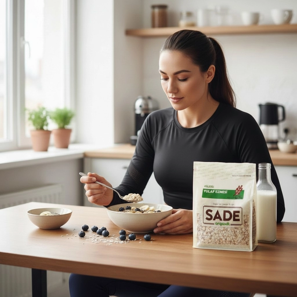 Sade Organik Yulaf Ezmesi 500 gr